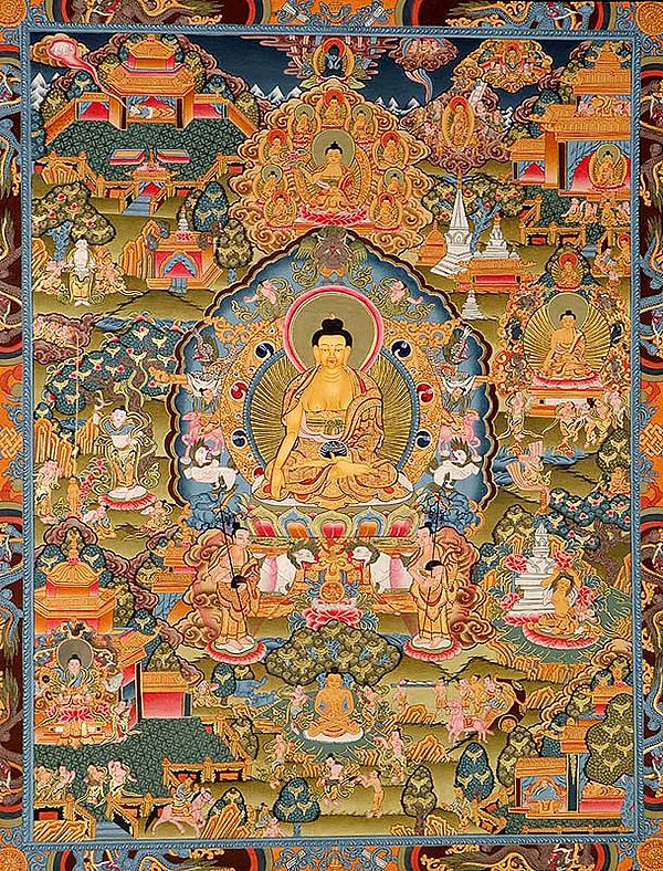 Shakyamuni Buddha and the Scenes from His Life