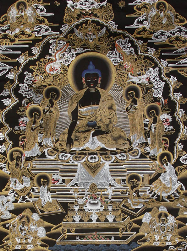 Shakyamuni Buddha Seated on the Six-ornament Throne of Enlightenment