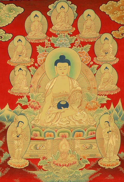 Shakyamuni Buddha Seven Mortal Buddhas