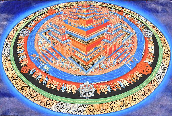 Three Dimensional Kalachakra Mandala - Tibetan Buddhist