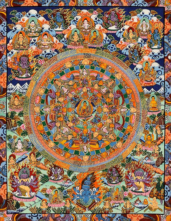Mandala of Gautam Buddha -Tibetan Buddhist