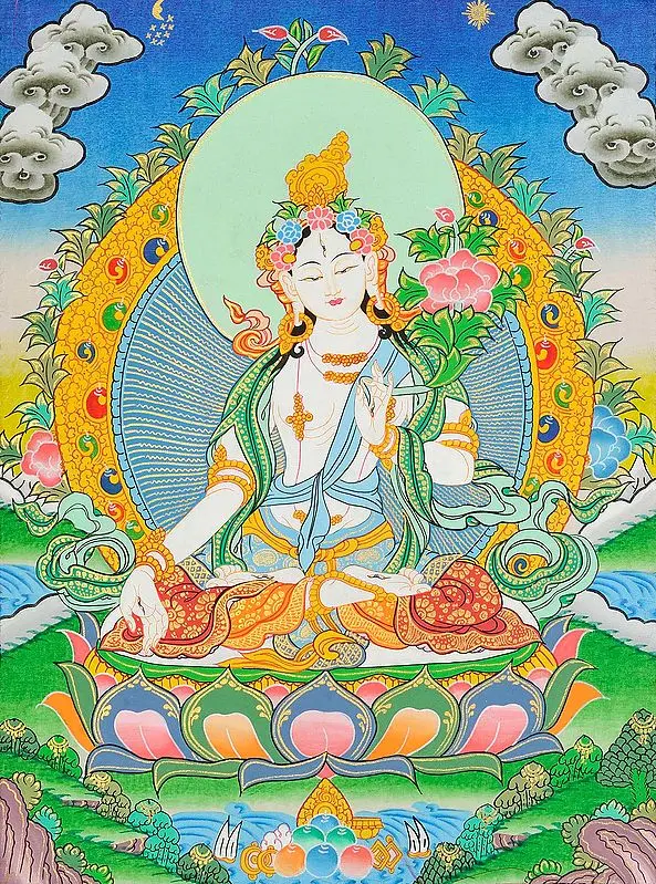 Tibetan Buddhist Goddess White Tara