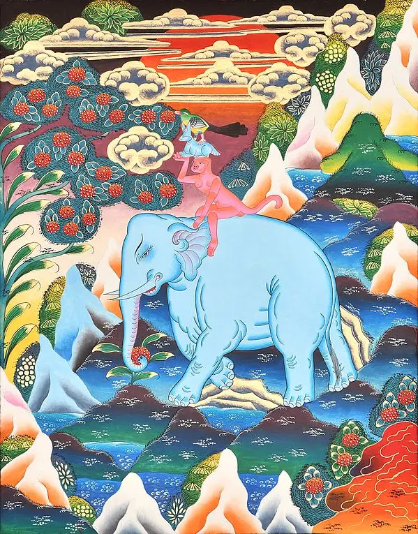 The Four Harmonious Friends - Tibetan Buddhist