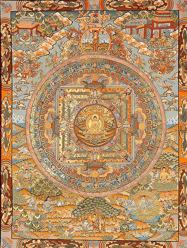The Buddha Mandala and Episodes from His Life