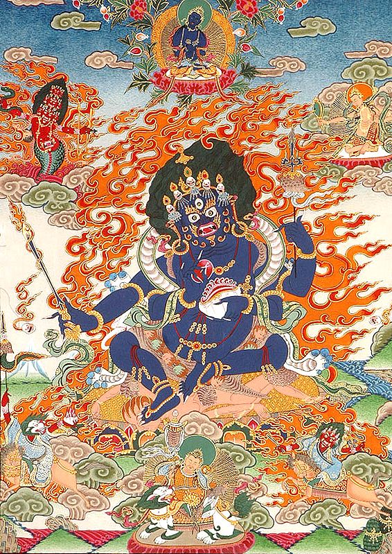 The Four Armed Mahakala (mGon po phyag bzhi pa)