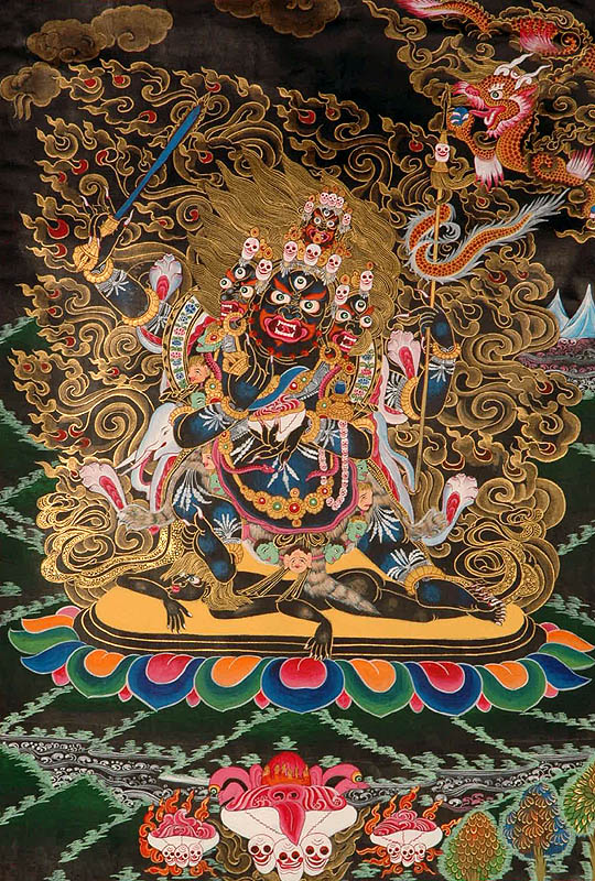 The Four Boons of Mahakala (Chatur-bhuja Mahakala - mGon po phyag bzhi pa)