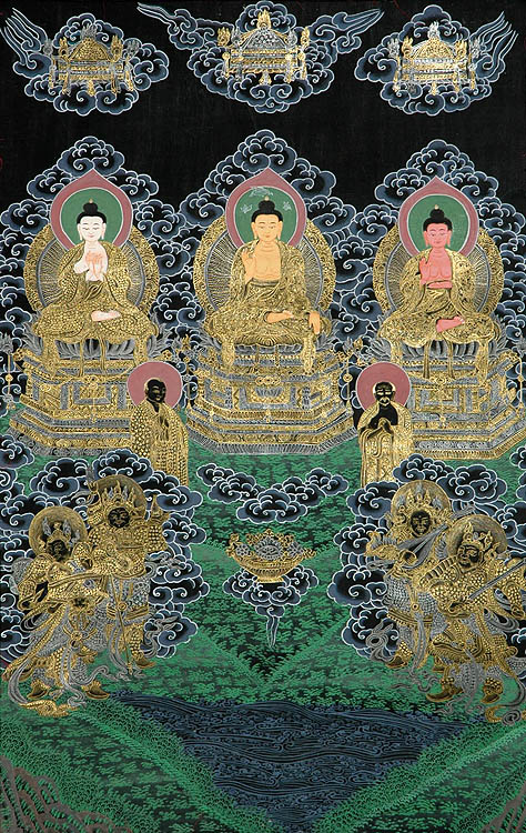 The Guardians of Directions (Lokapalas) Take Vow to Protect the Dharma