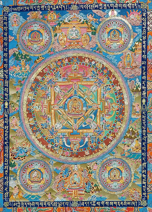 The Mandala of Buddha Ratnasambhava and Cosmic Buddhas