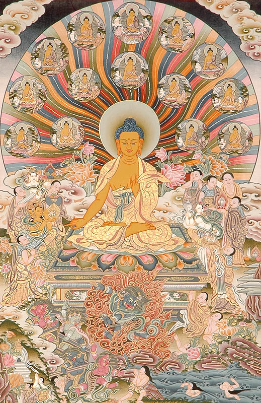 Thirty-five Buddhas of Confession with Shakyamuni