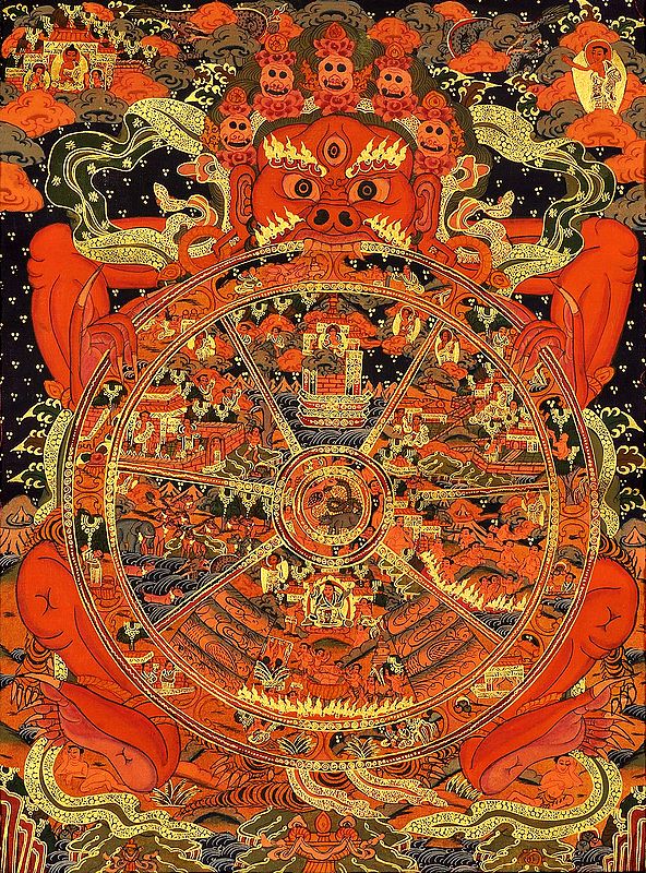 tibetan wheel of life v and a