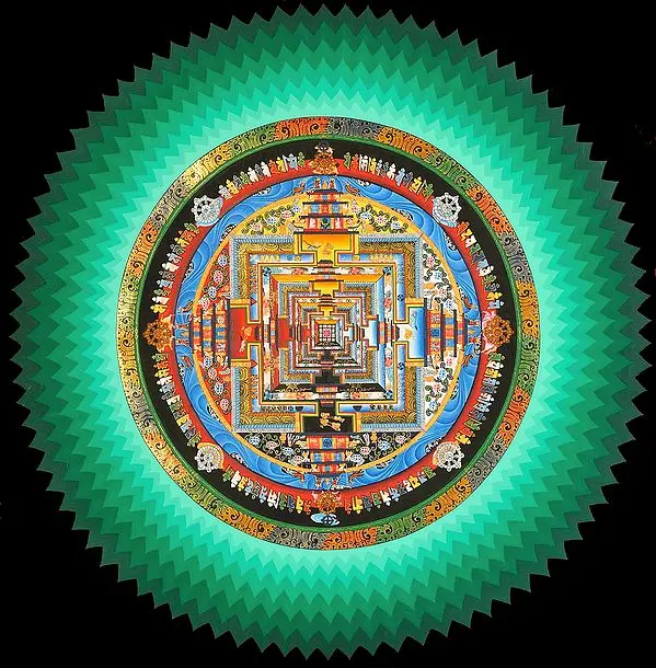 Tibetan Buddhist Kalachakra Mandala