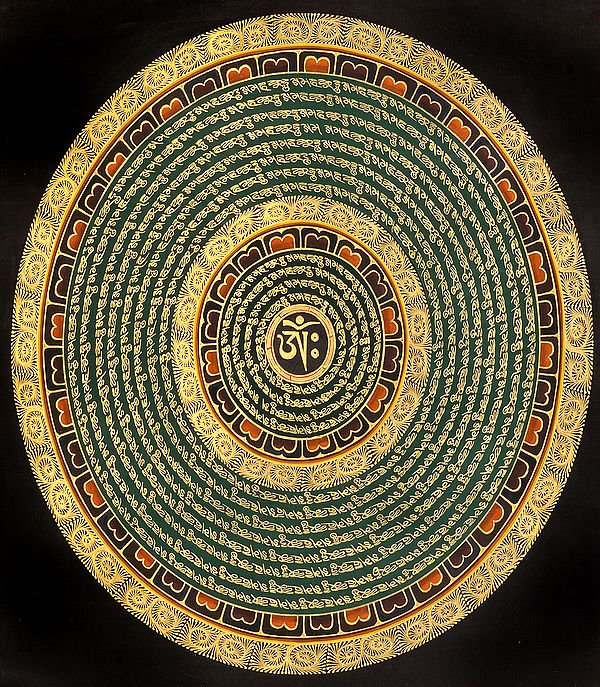 Tibetan Buddhist Om Mandala