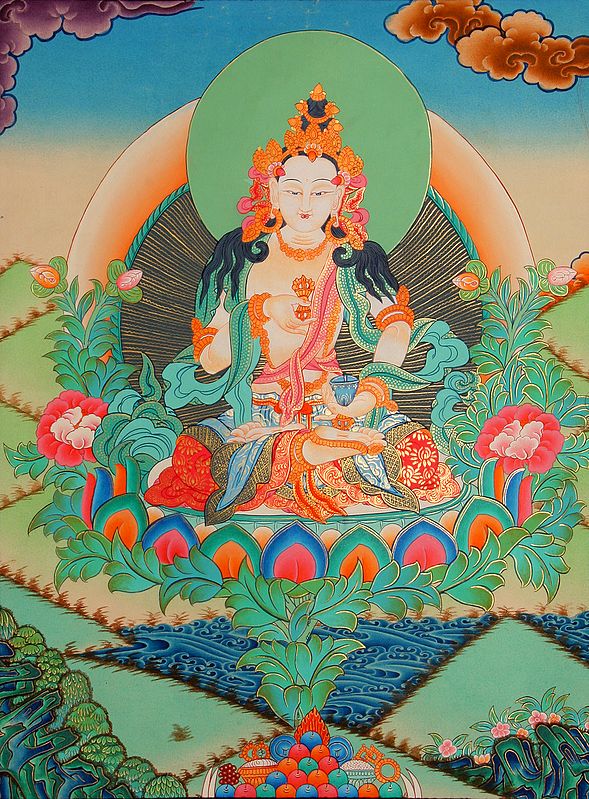 Tibetan Buddhist Deity Adi-Buddha Vajrasattva