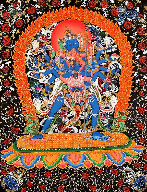 Paramsukha Chakrasamvara in Yab Yum (Tibetan Buddhist)