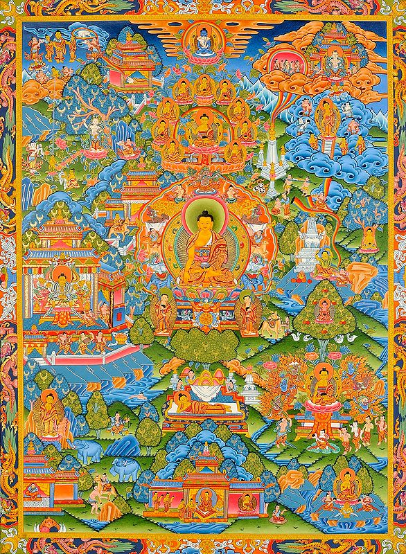 The Buddha Shakyamuni and the Events From His Life -Tibetan Buddhist