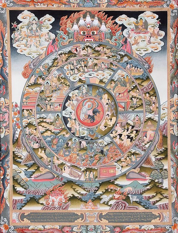 The Wheel of Life (Tibetan: Srid pahi hkhor lo, The Wheel of Transmigration)