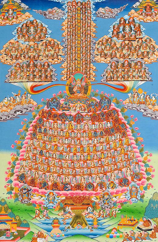 Gelugpa Refuge Tree (Tibetan Buddhist Guruparampara)