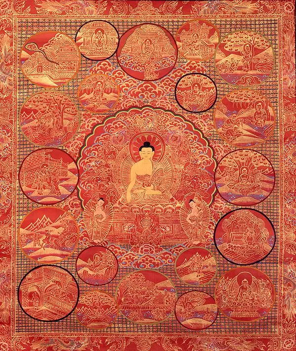 Master's Life on Canvas - Tibetan Buddhist