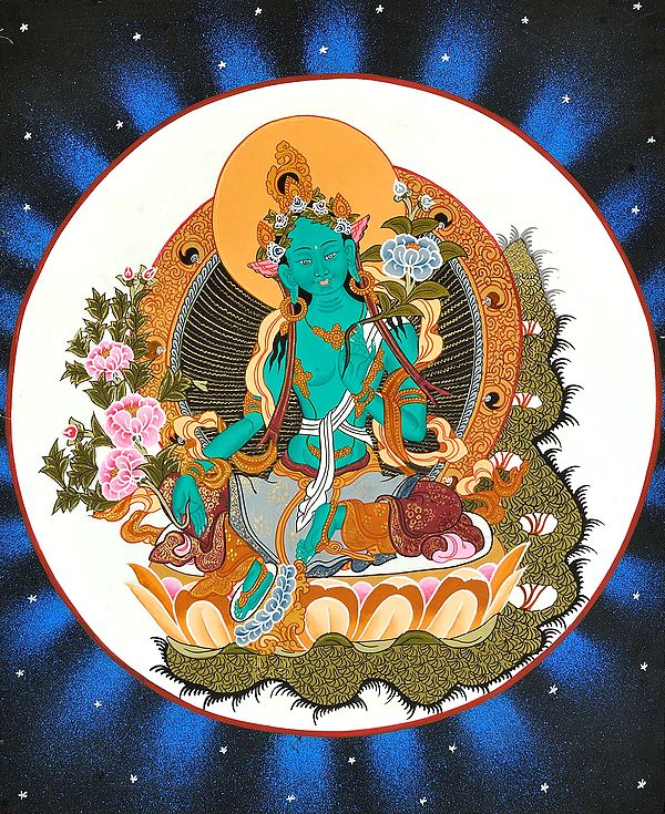 Tibetan Buddhist Deity Savior Goddess Green Tara