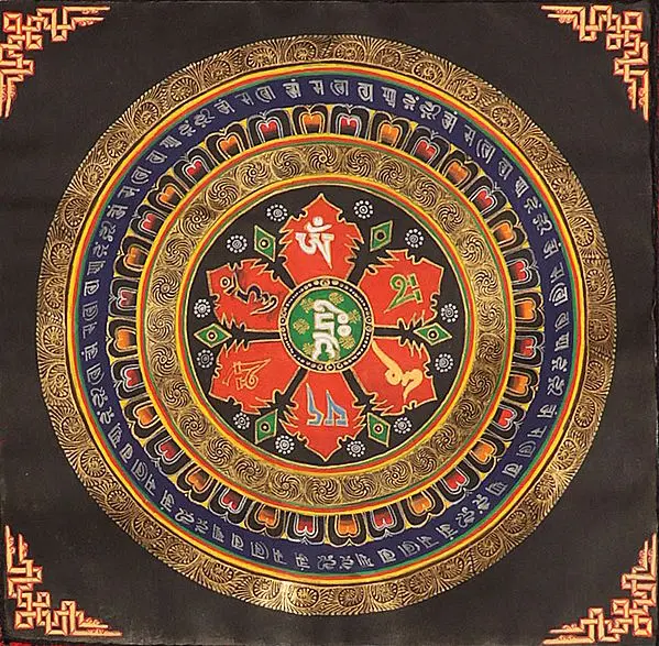 Om Mani Padme Hum Mandala