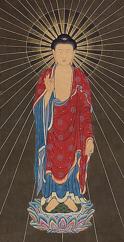 Lord Buddha Blessing His Devotees