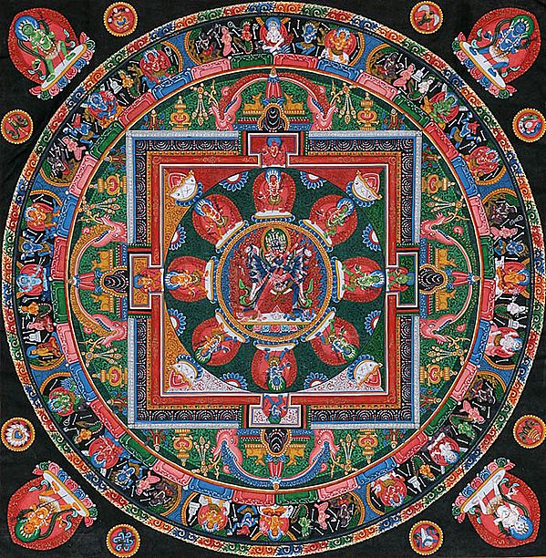 Mandala of Paramasukha Chakrasamvara in Yab Yum