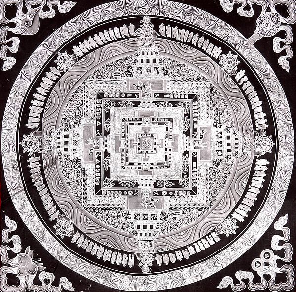 Kalachakra Mandala Enriched with Silver