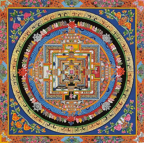 Tibetan Buddhist Kalachakra Mandala