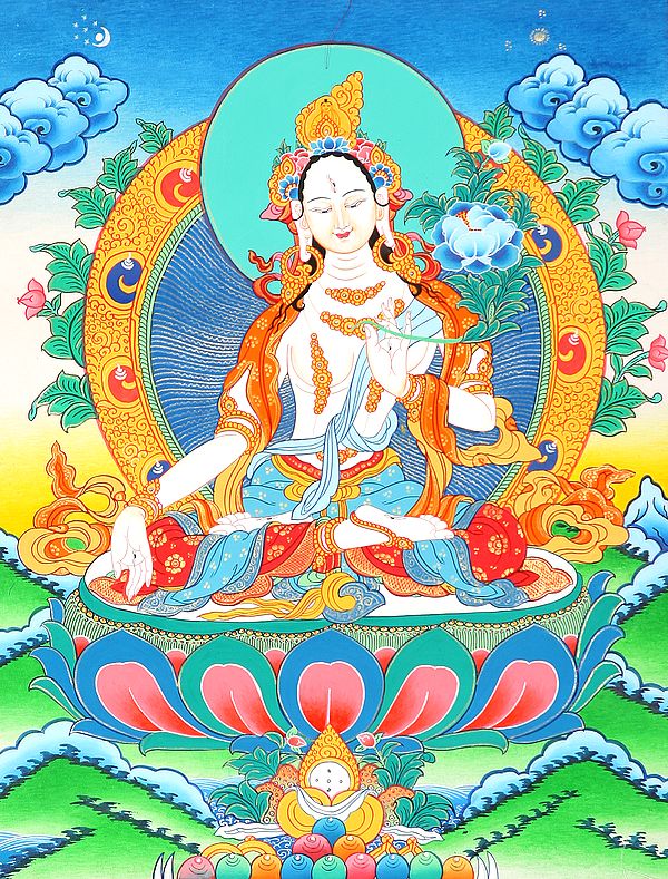 Sapta-Lochani Tara (Goddess White Tara)