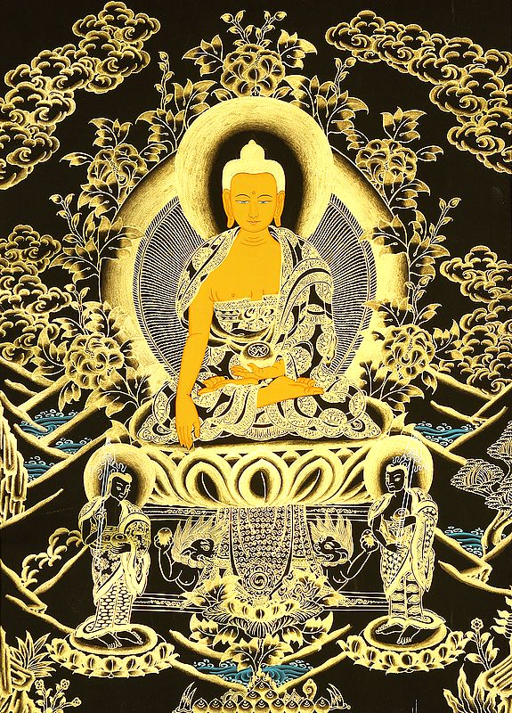 The Buddha Shakyamuni with His Chief Disciples Sariputra and Maudgalyayana