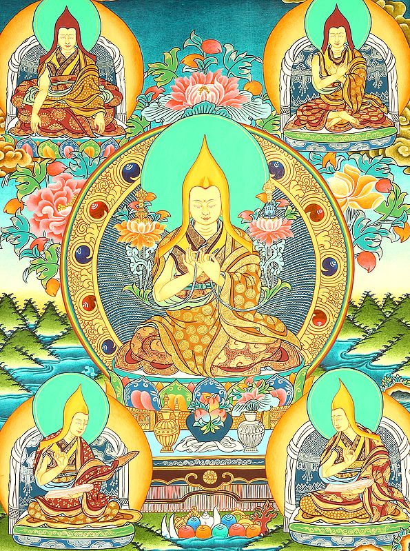 A Gelugpa Guru Holding Bell and Dorje