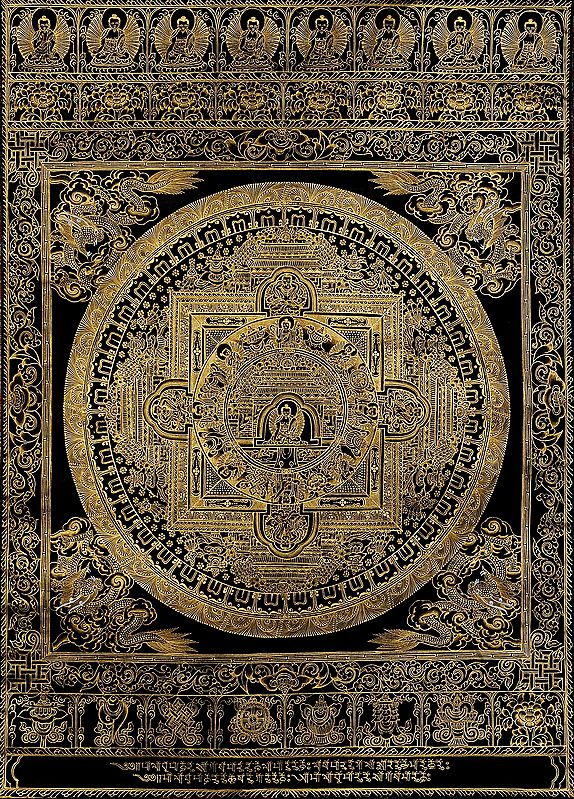 Black Mandala of Shakyamuni Buddha