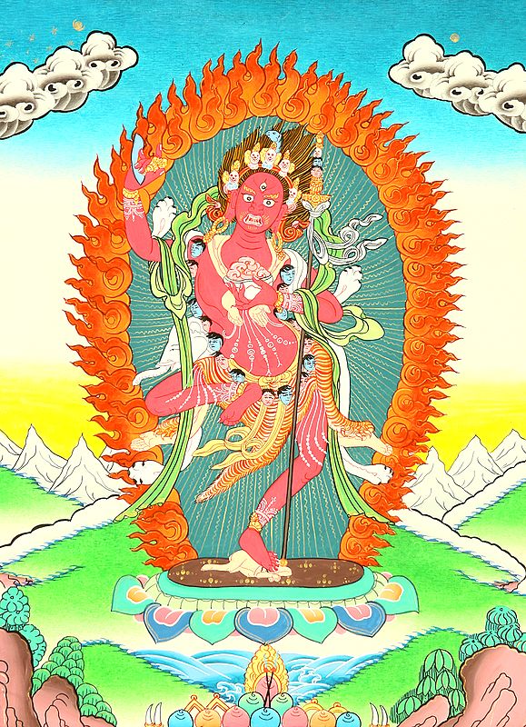 The Female Buddha Vajravarahi (Goddess Red Tara)