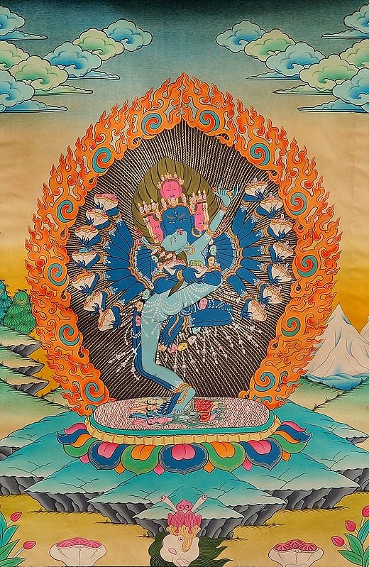 Tibetan Buddhist Hevajra in Yab Yum