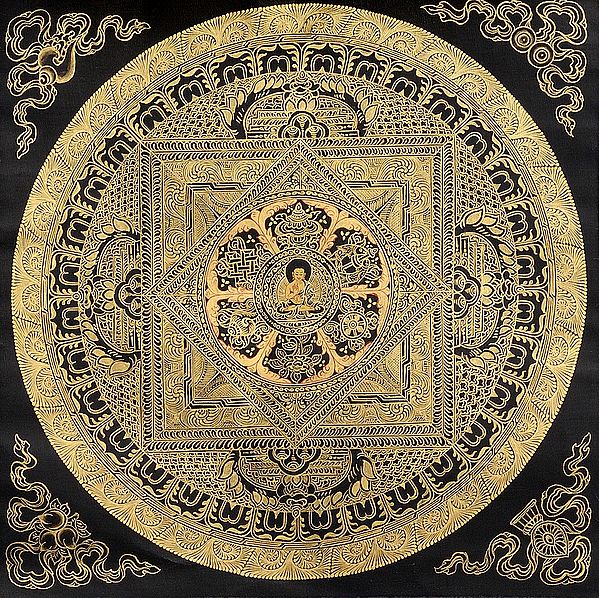 The Buddha Mandala with Eight Auspicious Symbols