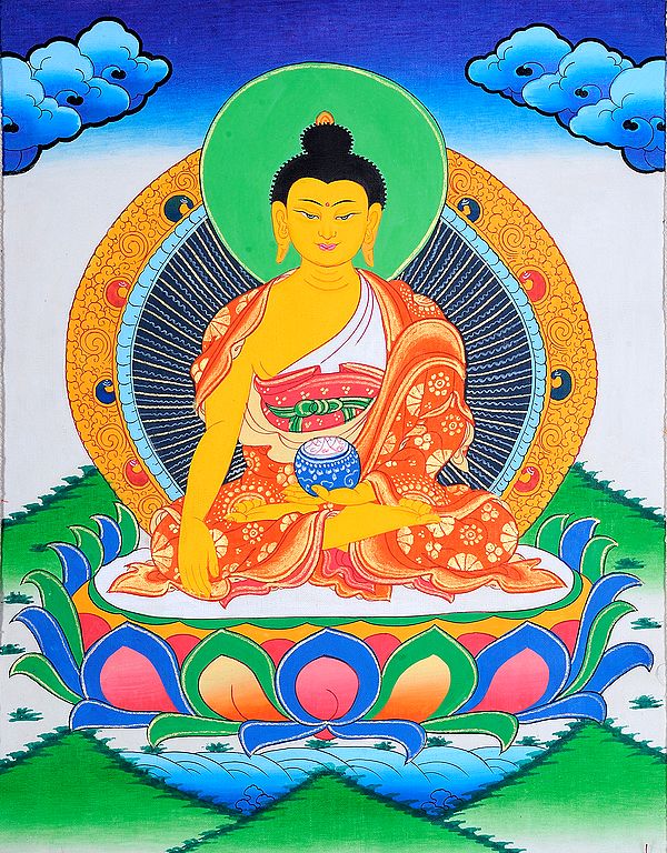 (Tibetan Buddhist) Shakyamuni Buddha with Pindapatra