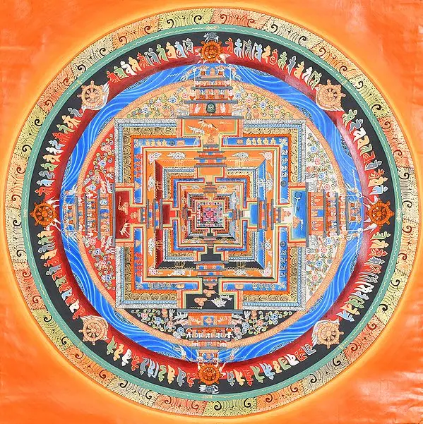 Tibetan Buddhist Kalachakra Mandala