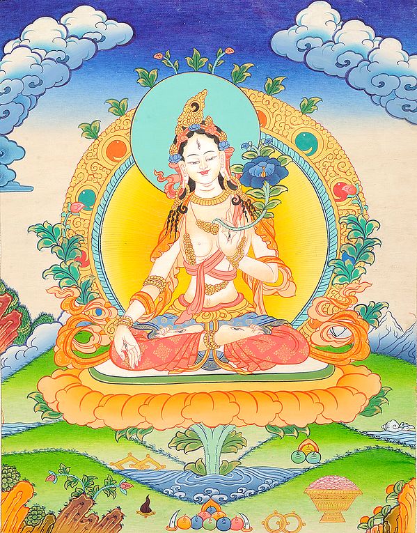 Tibetan Buddhist Goddess White Tara