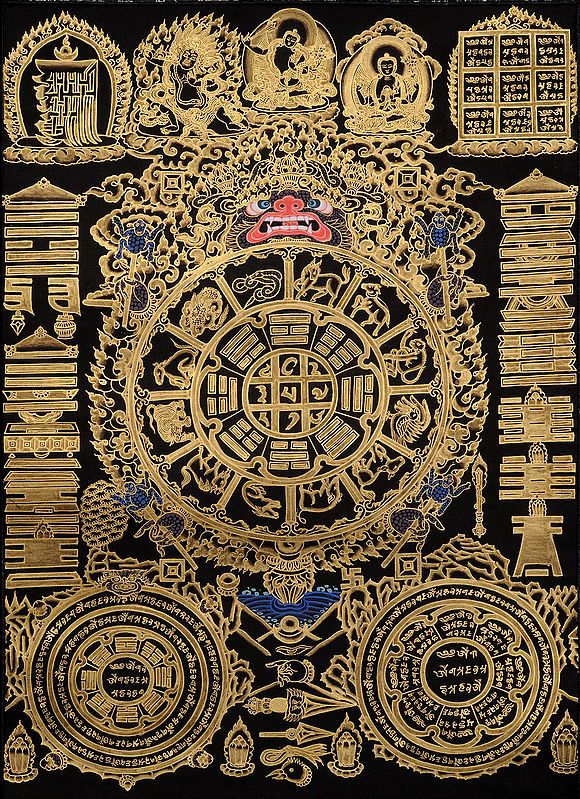 Tibetan Buddhist Astrological Diagram