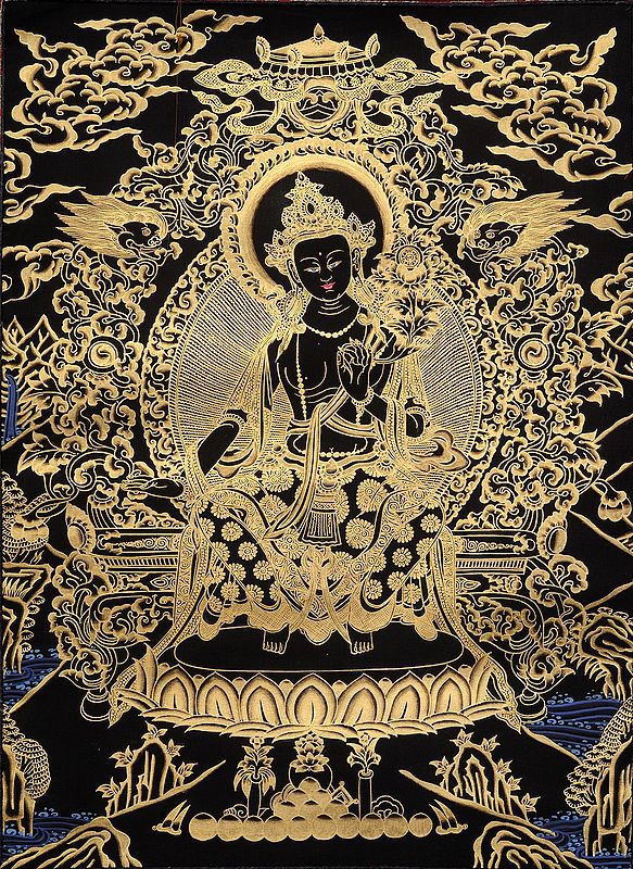 Tibetan Buddhist Goddess  Maitreya Buddha