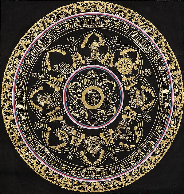 Om Mandala with Astamandala