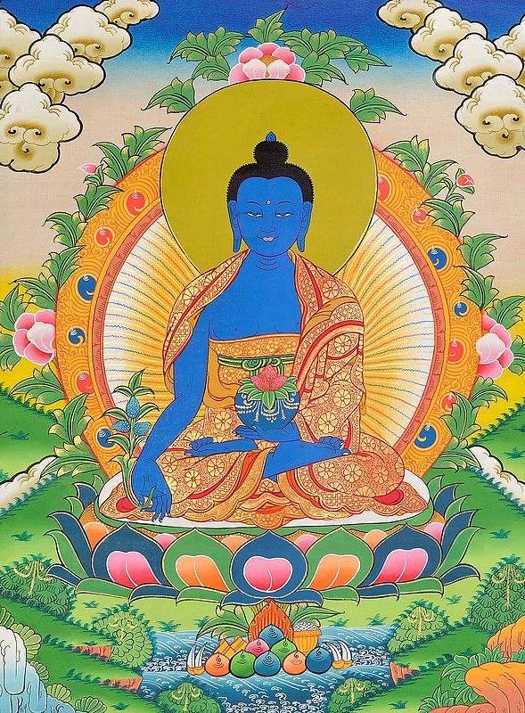 Tibetan Buddhist God Medicine Buddha