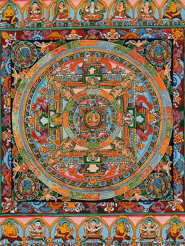 Buddha Mandala -Tibetan Buddhist