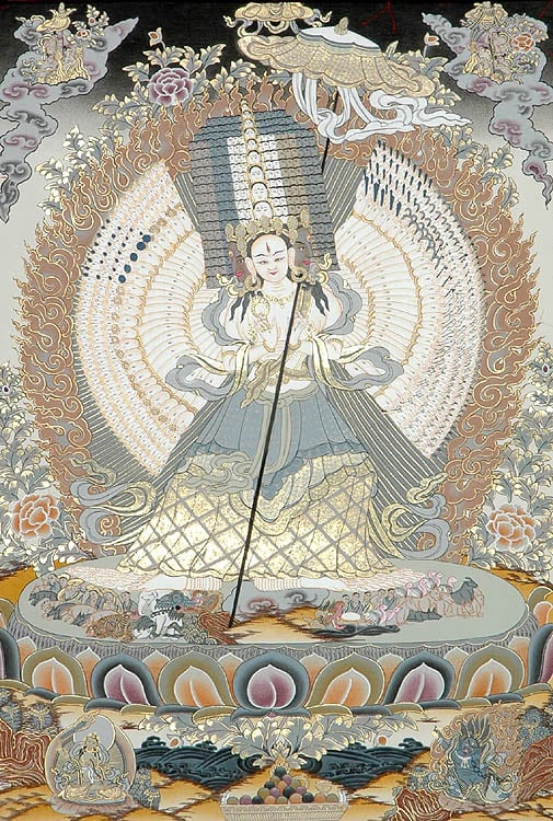 Ushnishitatapattra: The Goddess of Victorious Parasol