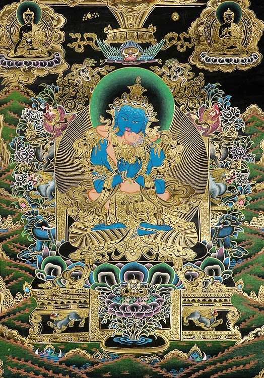 Sapphire Vajradhara Father Mother