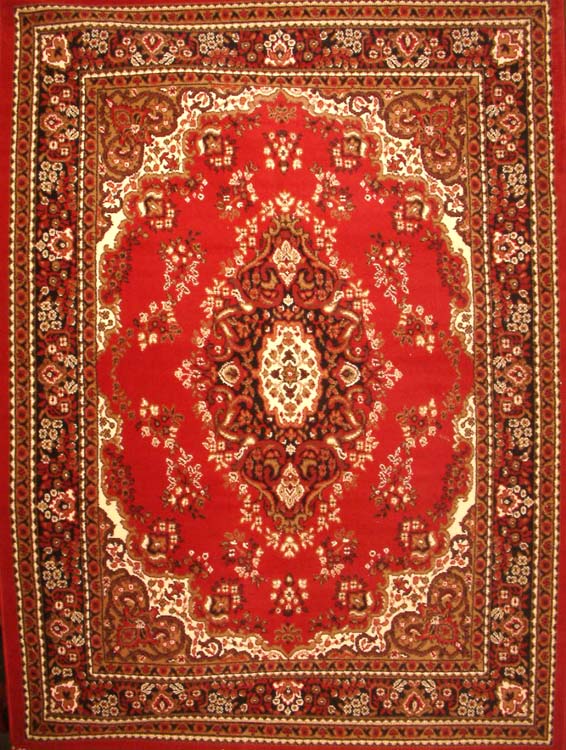 Red Colored Poly-Cotton Carpet