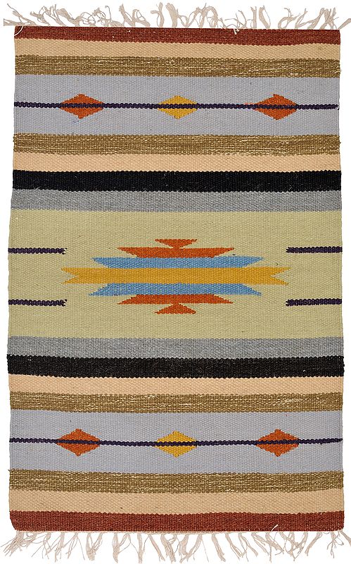 Multicolor Kilim Handloom Dhurrie from Sitapur