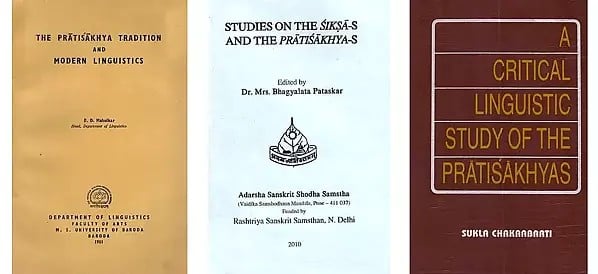 Studies on Pratisakhyas (Set of 3 Books)