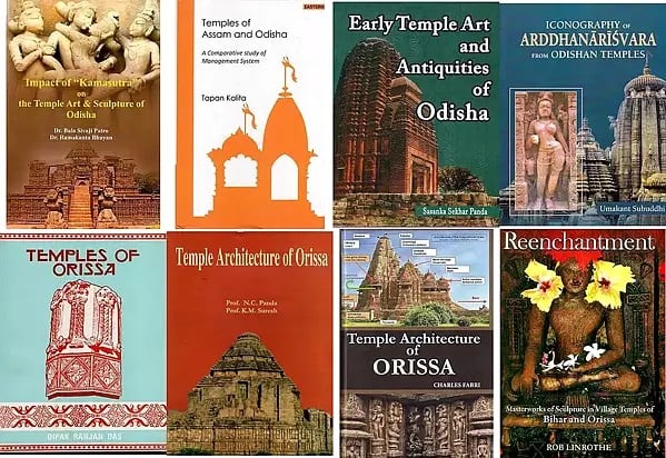 Set of 8 Books on Temples of Odisha