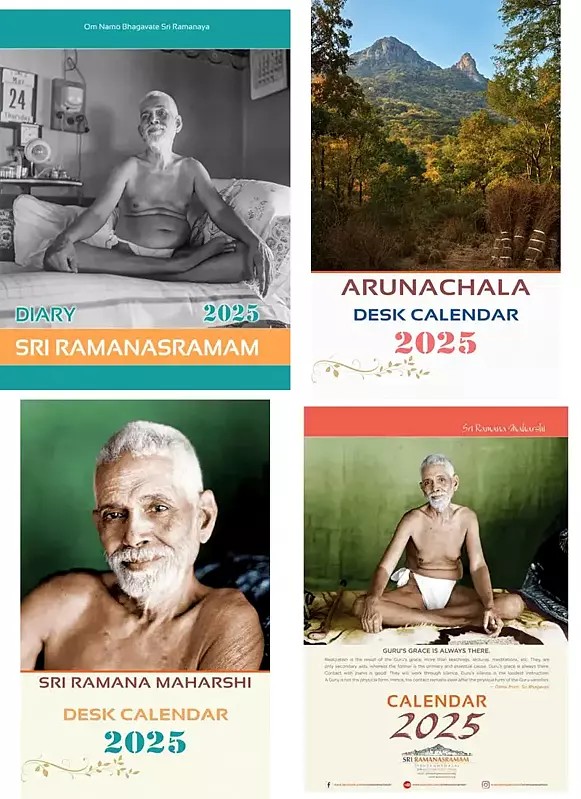 Set of 3 Calendars and 1 Diary from Sri Ramanasramam